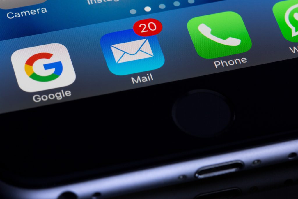 email icona iphone notifiche 